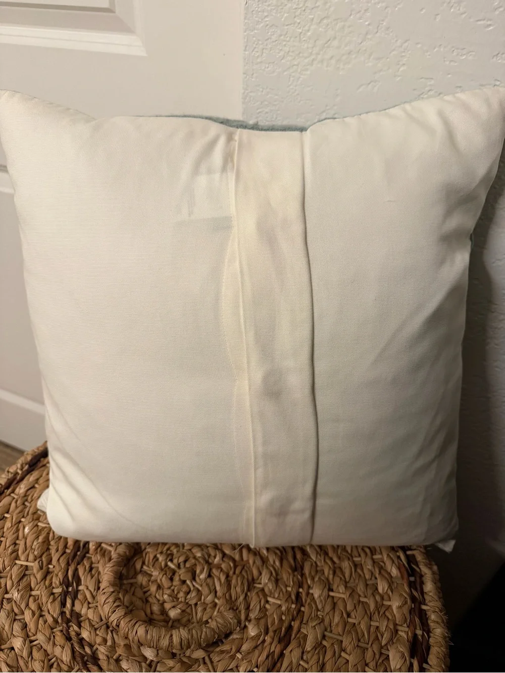 Skiing Penguin- Pottery Barn Crewel Embroidered Holiday Pillow